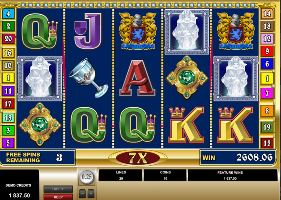 Avalon 1 Slot Bonus - partycasino