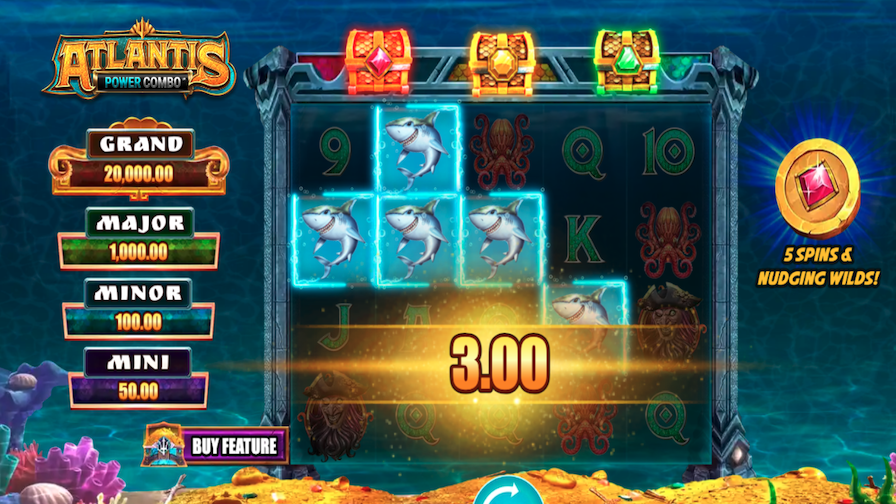Atlantis Power Combo Bonus - partycasino