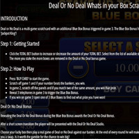 Deal Or No Deal Whats In Your Box Scratchcard Bet - partycasino