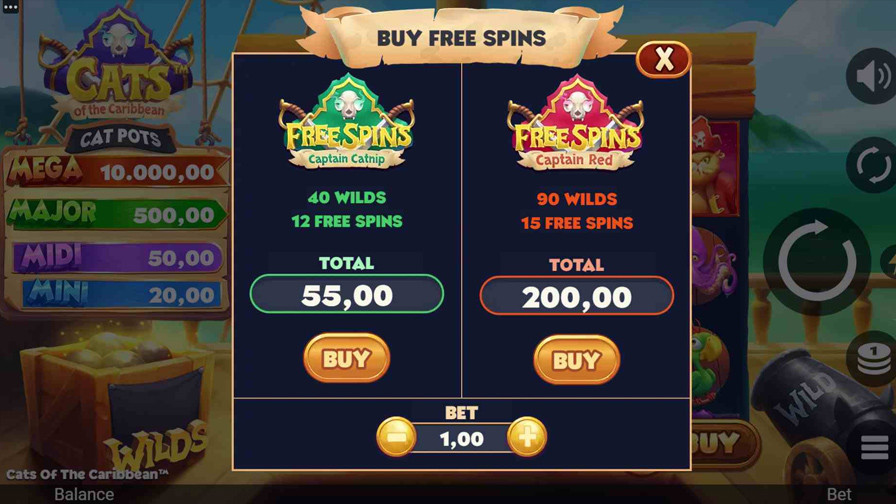 Cats Of The Caribbean Symbols - partycasino