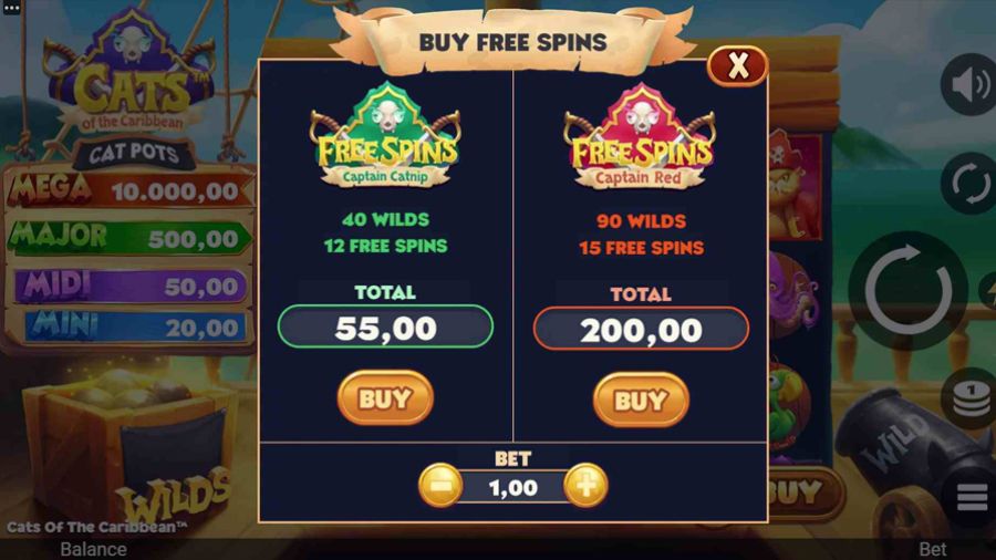 Cats Of The Caribbean Symbols - partycasino