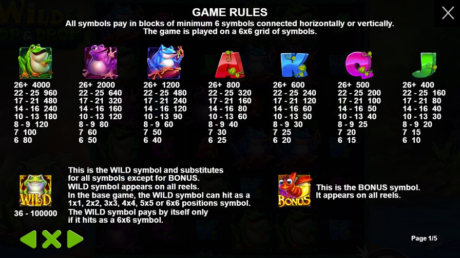 Wild Hop Drop Feature Symbols Eng - partycasino