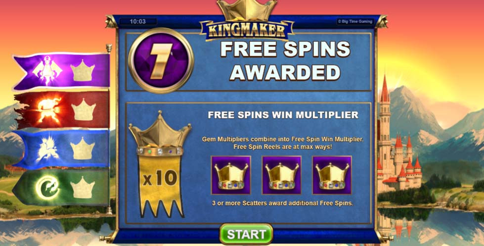 Kingmaker Bonus - partycasino