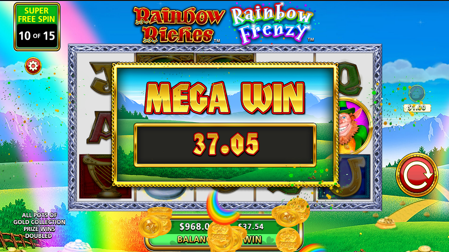 Rainbow Riches Rainbow Frenzy Bonus - partycasino