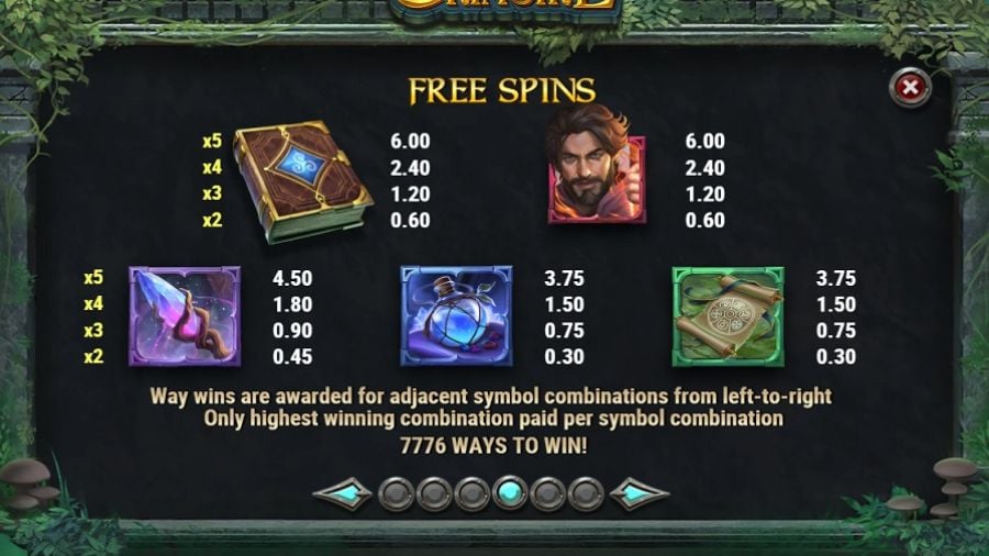 Merlins Grimoire Feature Symbols Eng - partycasino