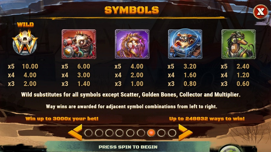 Canine Carnage Feature Symbols Eng - partycasino