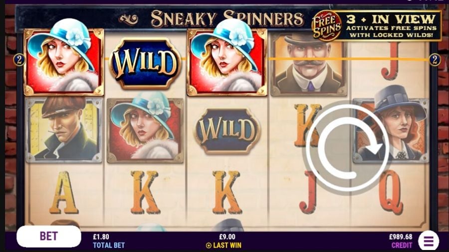 Sneaky Spinners Bonus En - partycasino