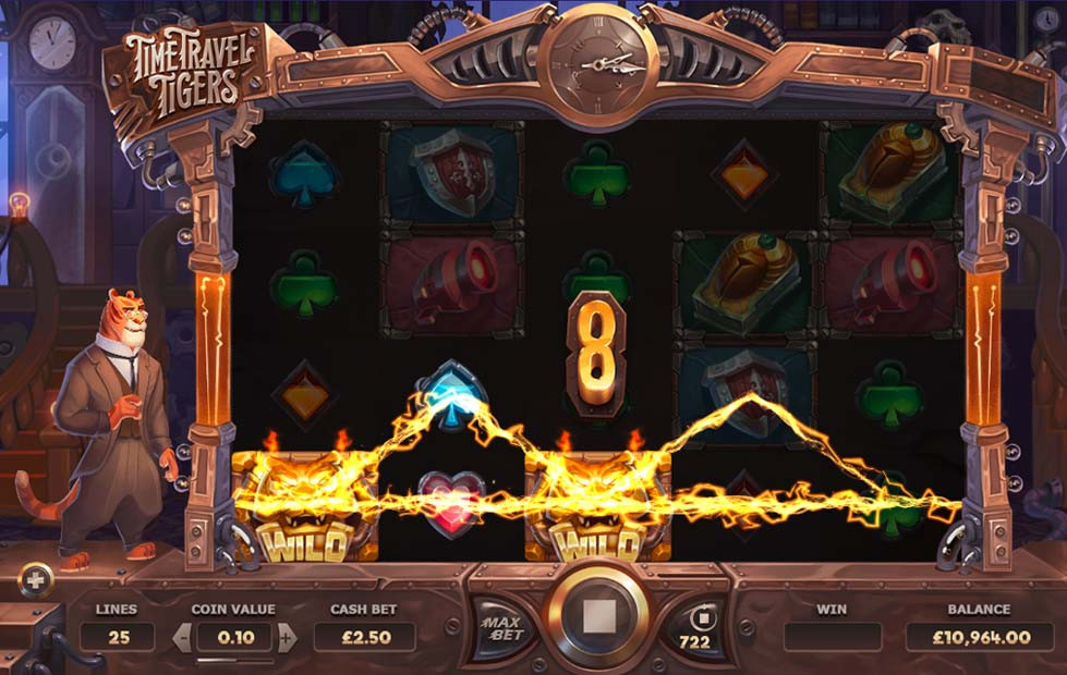 Time Travel Tigers Win - partycasino