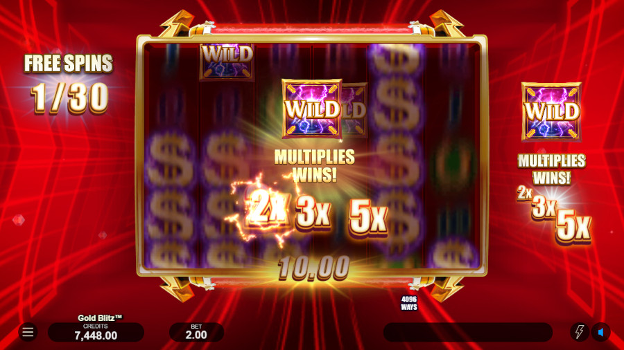 Gold Blitz Free Spins - partycasino