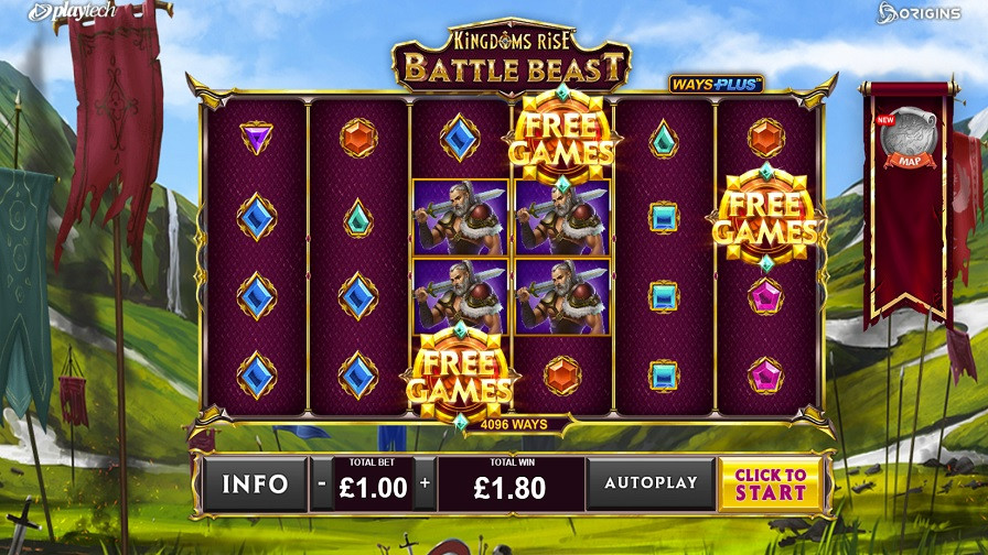 Kingdoms Rise Battle Beast Bonus Eng - partycasino