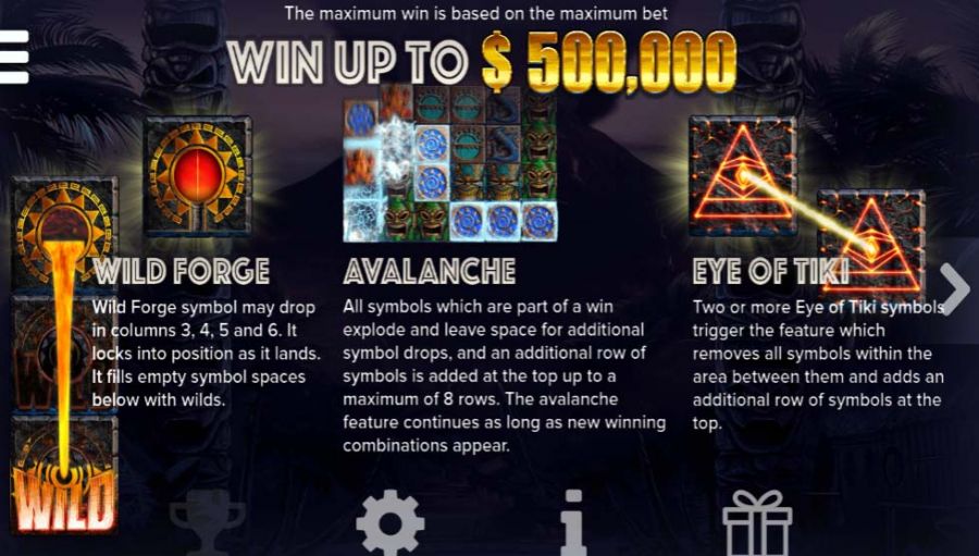 Tahiti Gold Featured Symbols - partycasino