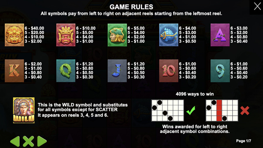 Fortunes Of Aztec Symbols - partycasino