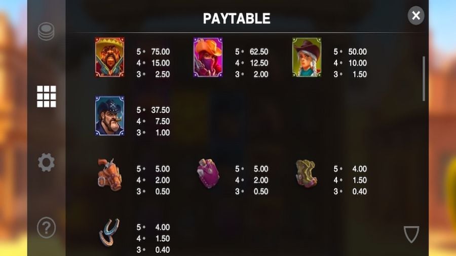 Deadly 5 Feature Symbols - partycasino