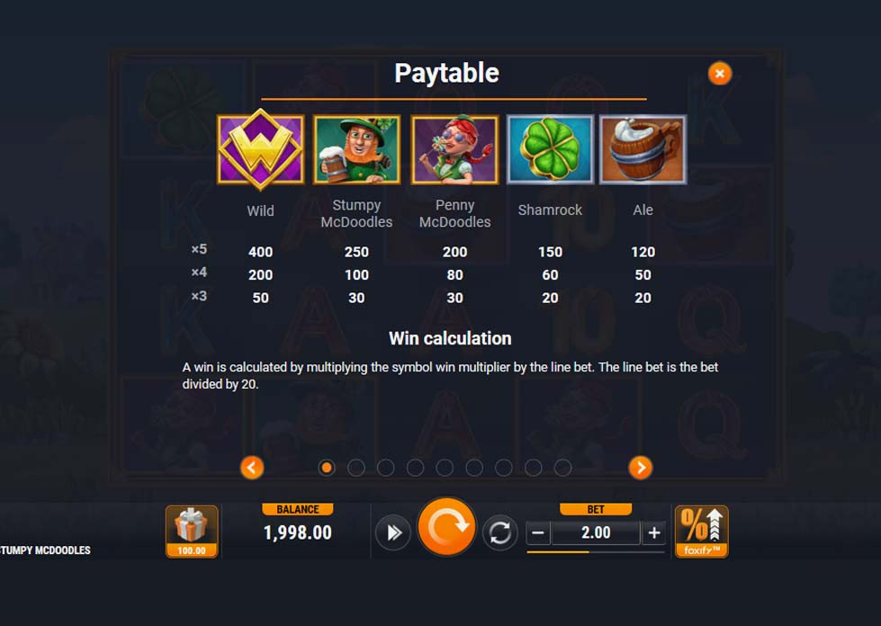 Stumpy Mcdoodles Feature Symbols - partycasino