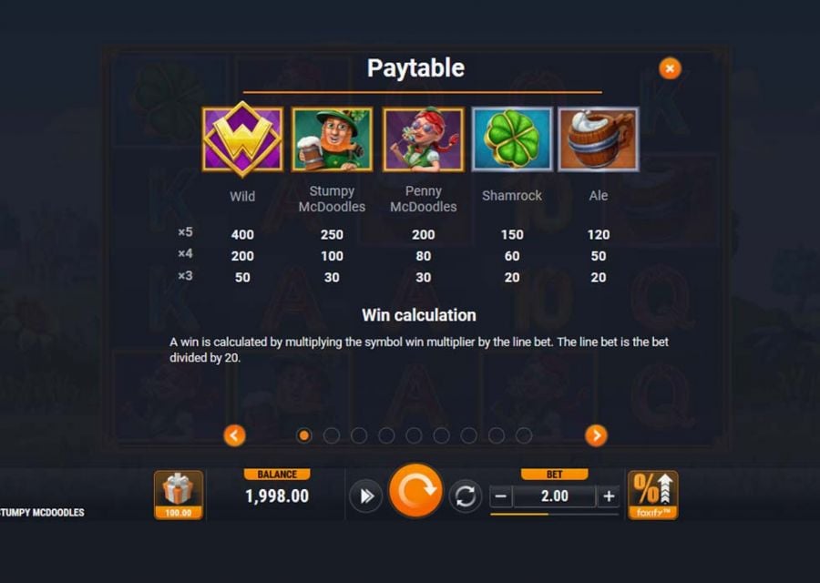 Stumpy Mcdoodles Feature Symbols - partycasino
