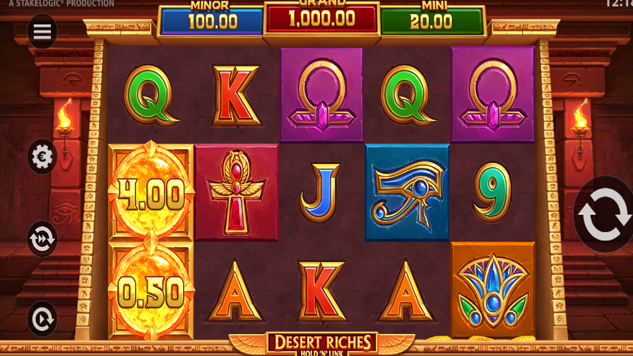 Desert Riches Hold N Link Slot - partycasino