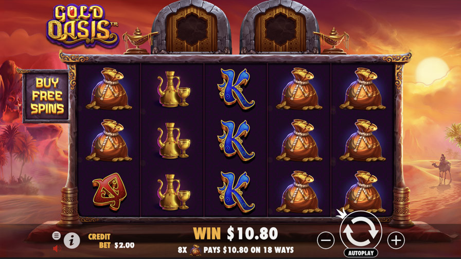 Gold Oasis Slot - partycasino