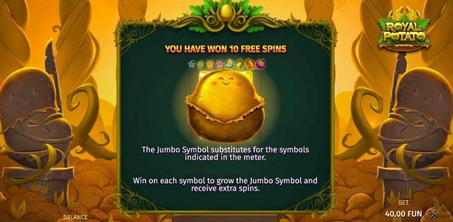 Royal Potato Bonus Game - partycasino