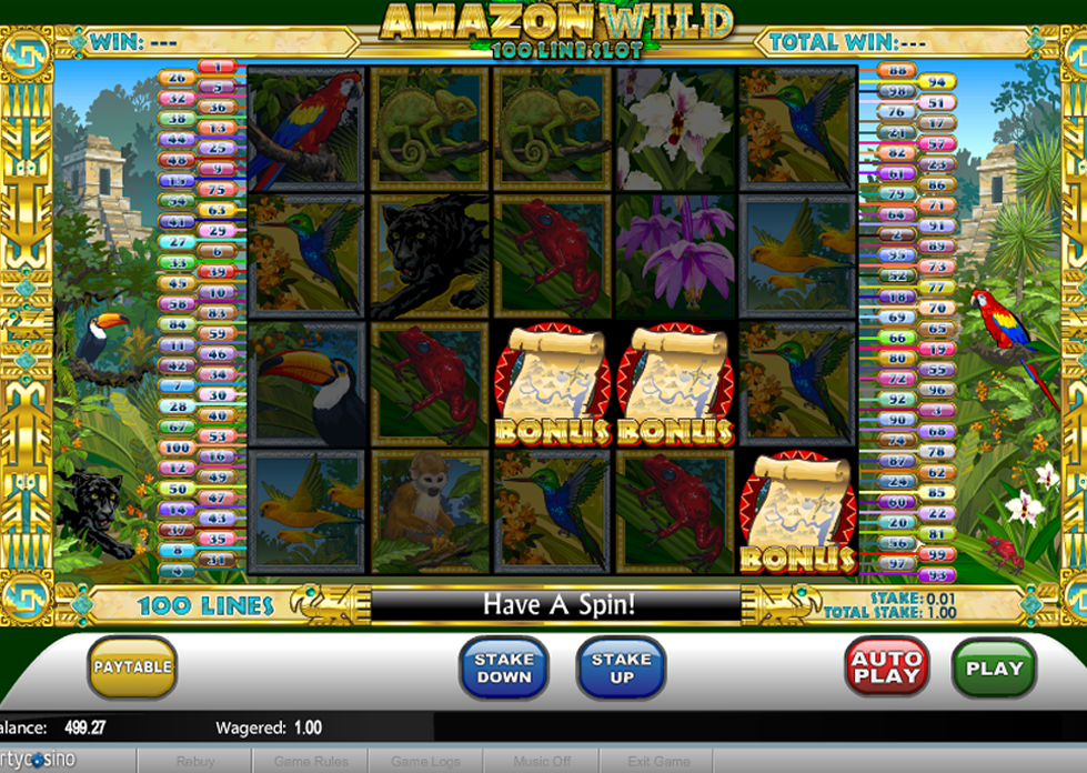 Amazon Wild Bonus - partycasino