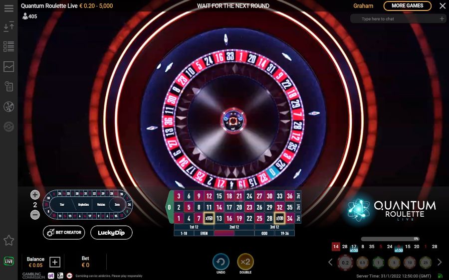 Quantum Roulette Wheel - partycasino
