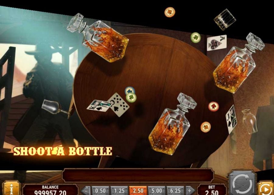 Gun Slinger Bottle Bonus - partycasino
