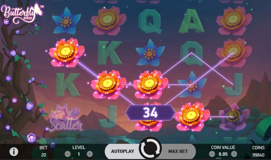 Butterfly Staxx Win - partycasino