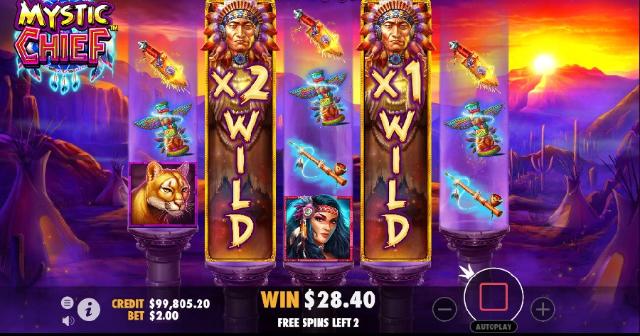 Mystic Chief Bonus - partycasino