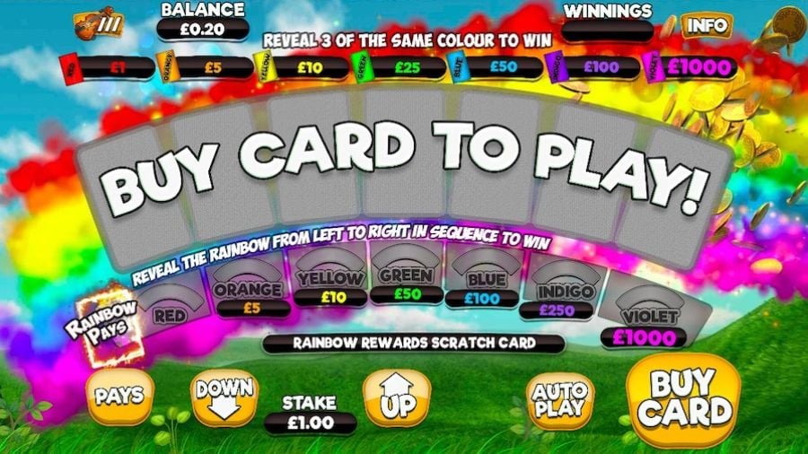 Rainbow Rewards Scratchcard En - partycasino