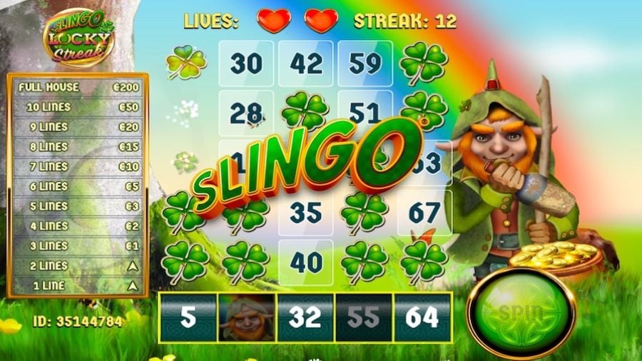 Slingo Lucky Streak Bonus 2 - partycasino