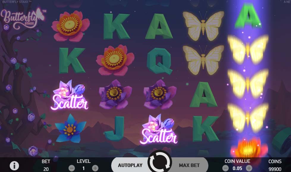 Butterfly Staxx Bonus - partycasino