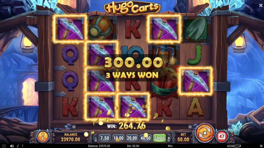 Hugo Carts Big Win - partycasino