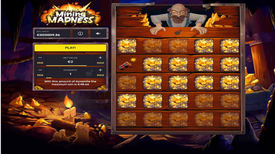 Mining Madness Dynamite Loss - partycasino