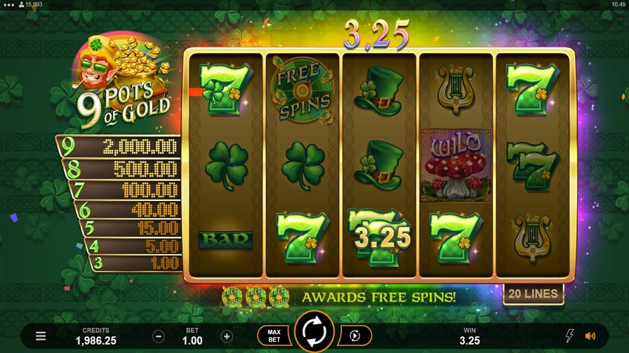 9 Pots Of Gold Bonus Eng - partycasino