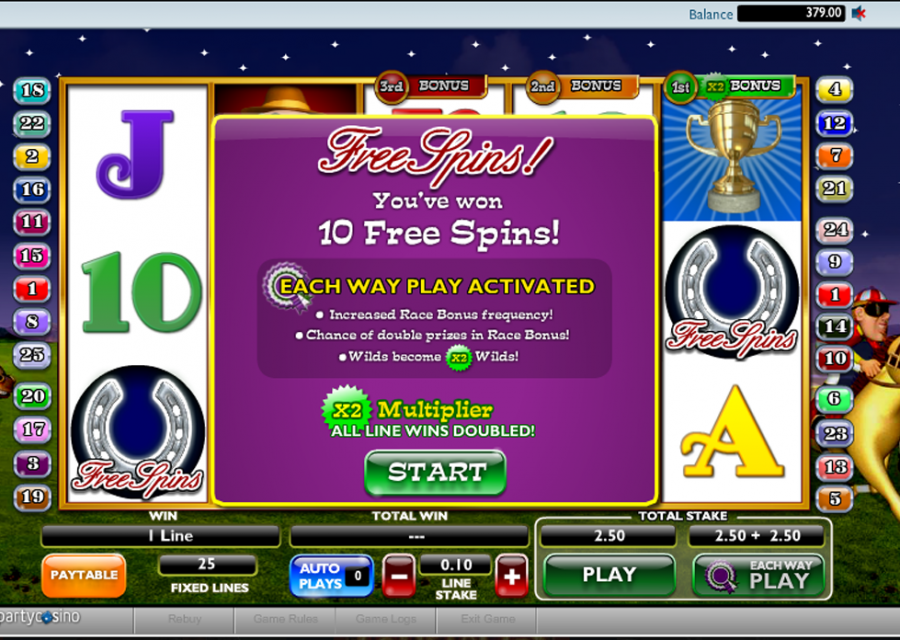 Nags To Riches Free Spins - partycasino