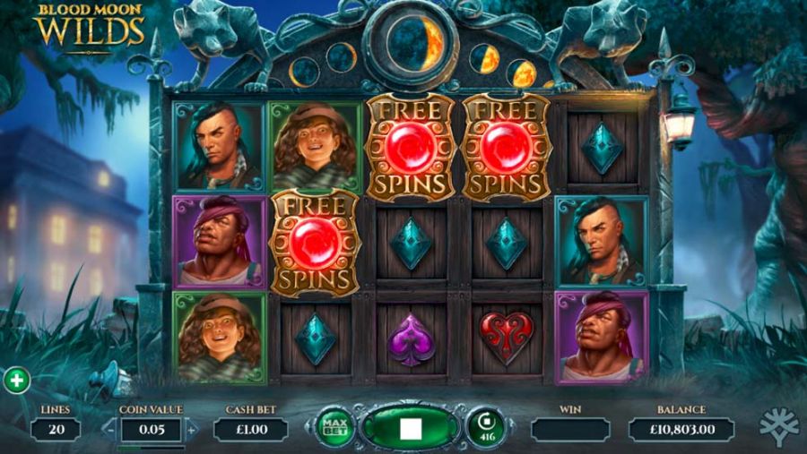 Blood Moon Wilds Bonus - partycasino