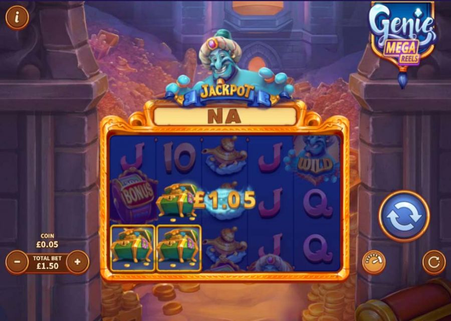 Genie Mega Reels Win - partycasino