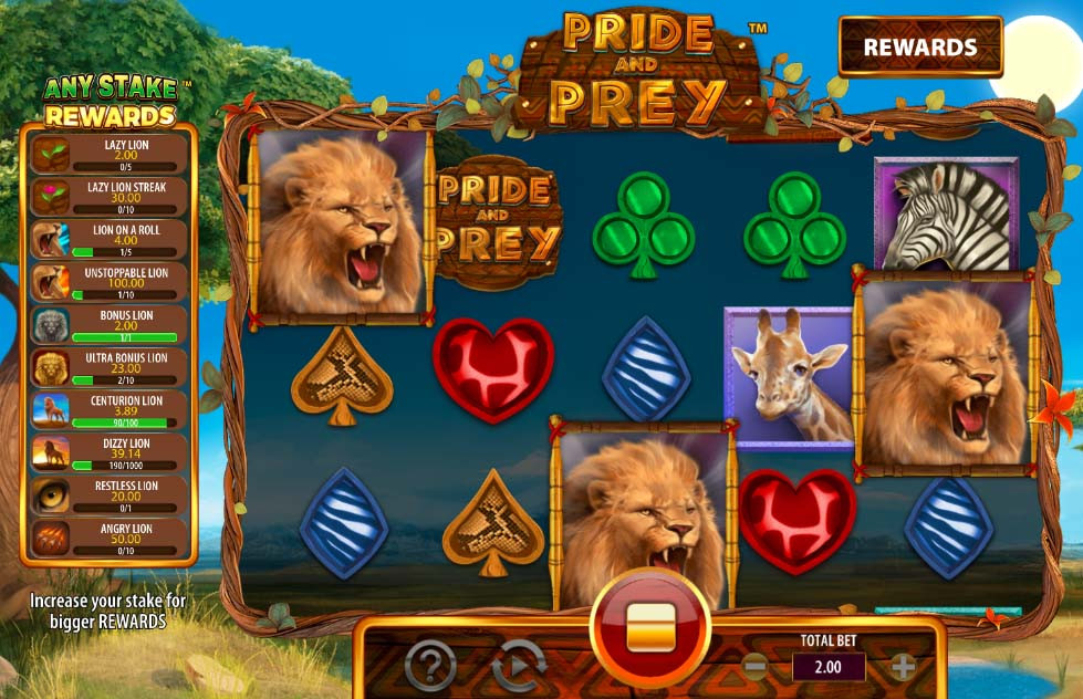 Pride And Prey Bonus - partycasino
