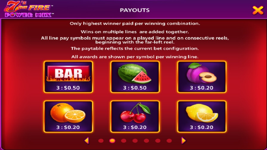 7s On Fire Power Mix Feature Symbols En - partycasino