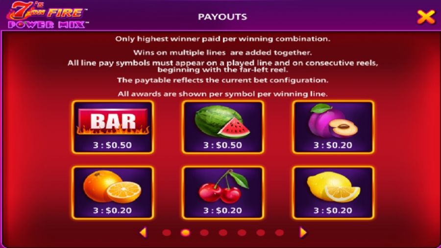 7s On Fire Power Mix Feature Symbols En - partycasino