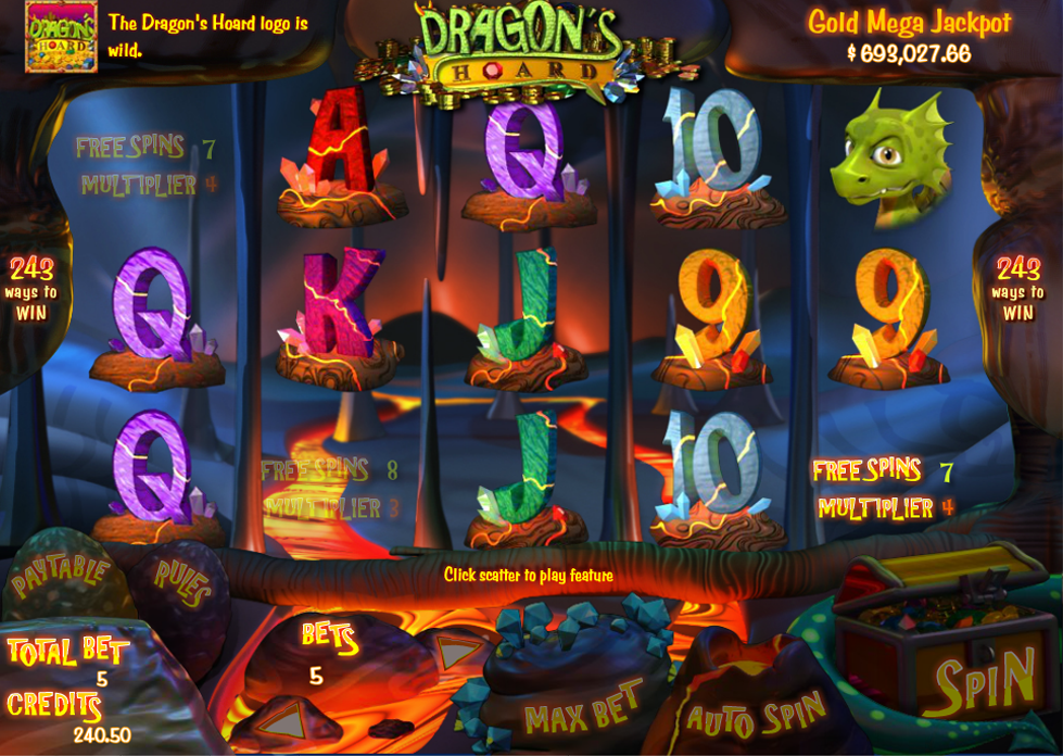 Dragons Hoard Free Spins - partycasino