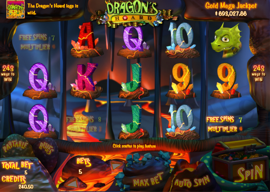 Dragons Hoard Free Spins - partycasino