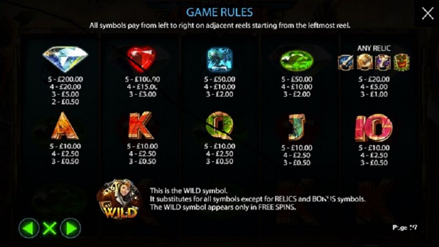 Spirit Of Adventure Feature Symbols Eng - partycasino