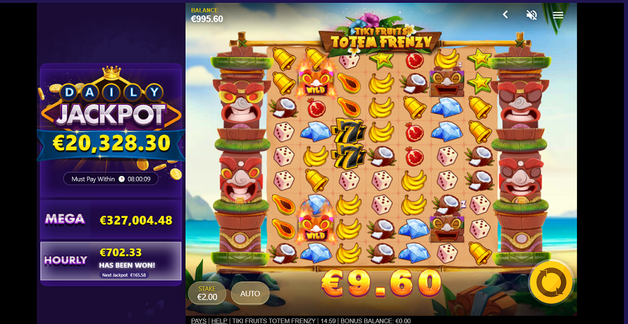 Tiki Fruits Totem Frenzy Bonus - partycasino