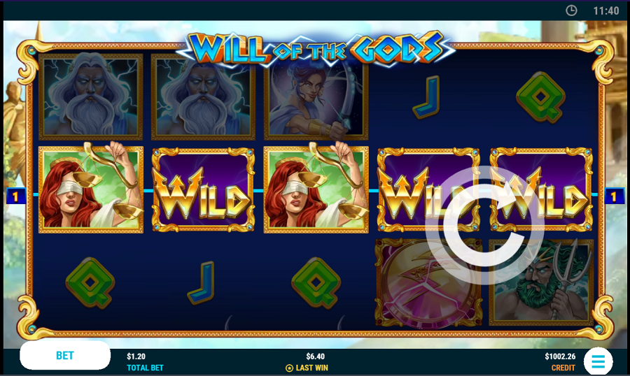 Will Of The Gods Bonus - partycasino
