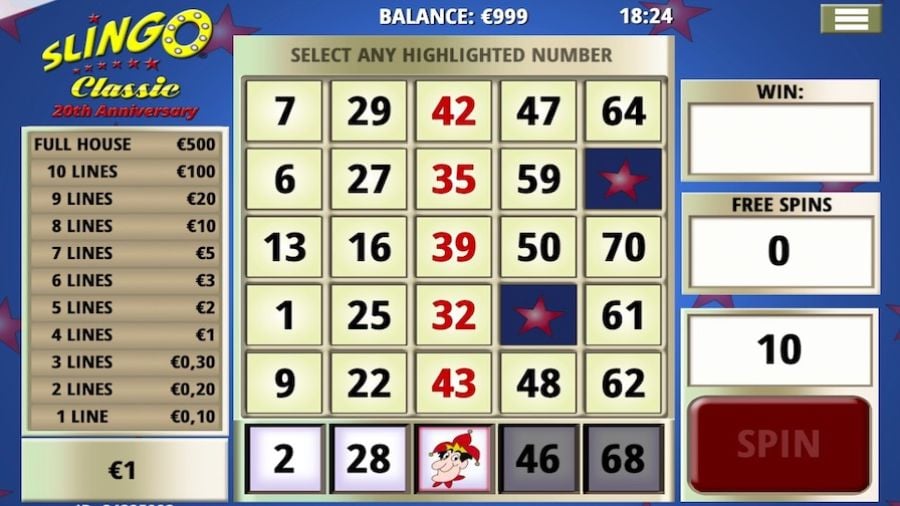 Slingo Classic Slot En - partycasino